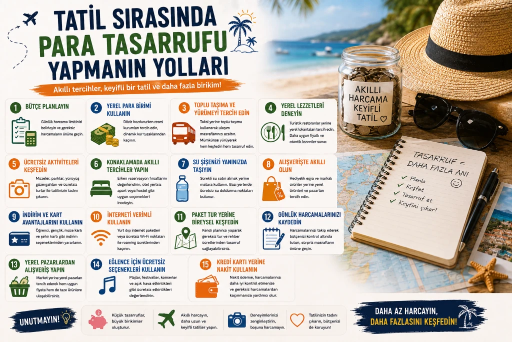 Tatil Sırasında Para Tasarrufu Yapmanın Yolları