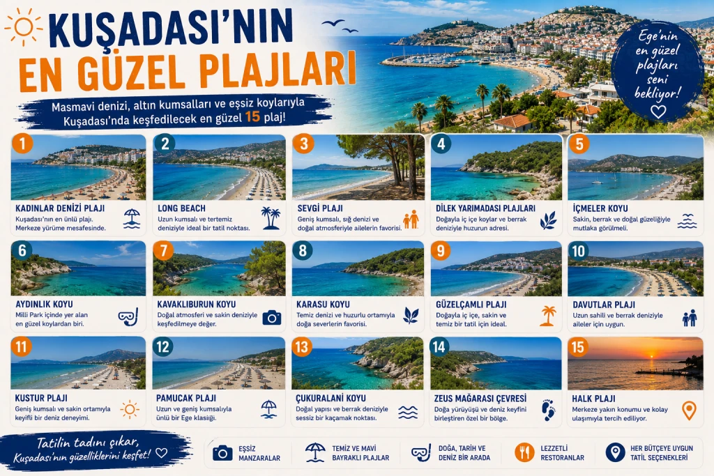Kuşadası’nın En Güzel Plajları