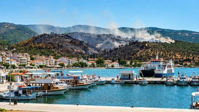 Situazione attuale a Dikili dopo l'incendio di Çandarlı
