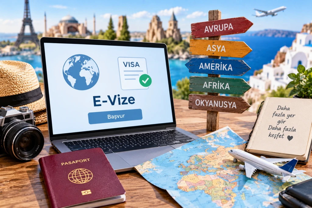 E-Vize ile Gidilebilen Ülkeler
