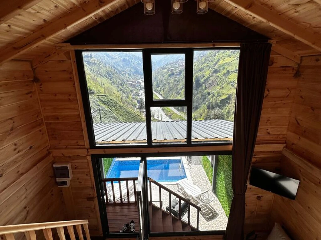 Vadi Manzaralı Özel Havuzlu Bungalov