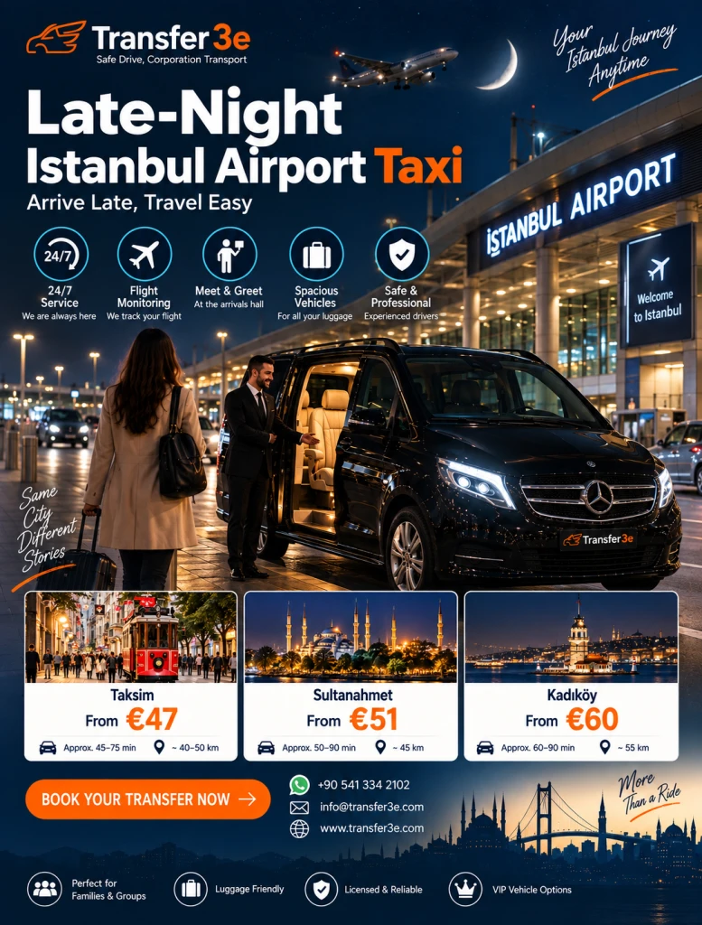 Late-Night Istanbul Airport Taxi: Best Options After Midnight