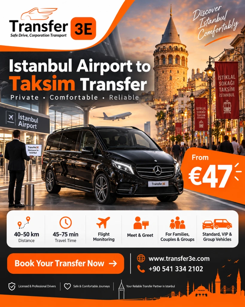 Istanbul Airport to Taksim transfer
