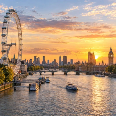 Super Promo Thames’in İki Yakası Londra Turu Rotası (LGW-LHR)
