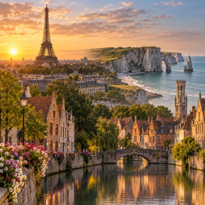 Dolu Dolu Paris & Normandiya & Brugge Turu Rotası
