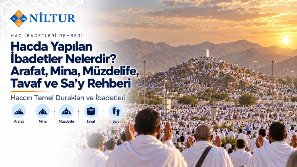 Hacda Yapılan İbadetler Nelerdir? Arafat, Mina, Müzdelife, Tavaf ve Sa’y Rehberi