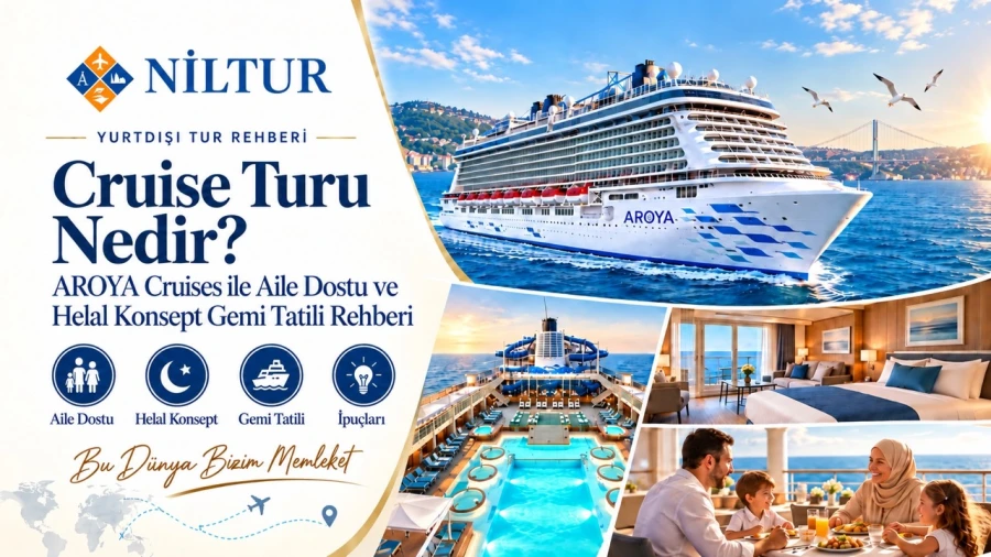 Cruise Turu Nedir? AROYA Cruises ile Aile Dostu ve Helal Konsept Gemi Tatili Rehberi