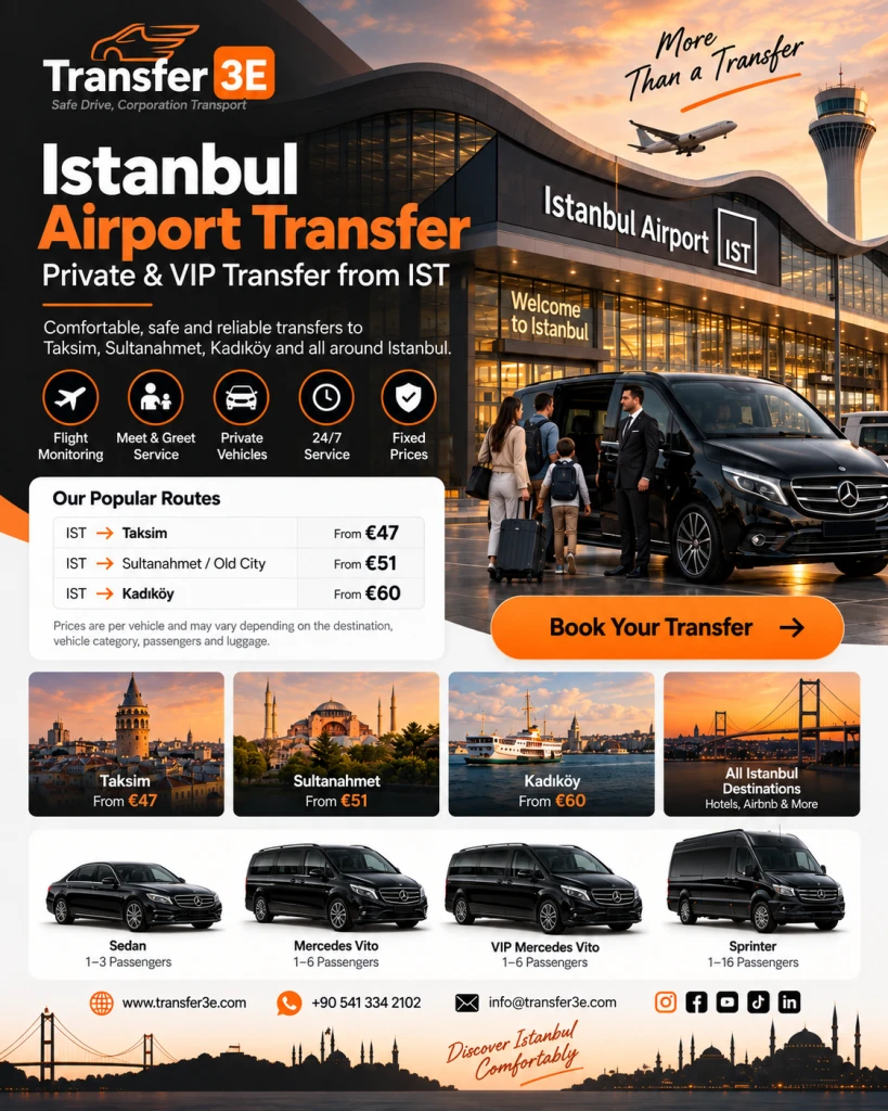 Istanbul Airport Transfer – Private & VIP Transfer from IST