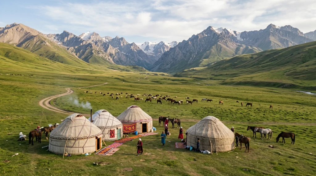 Dolu Dolu Bozkırın Kalbi Kırgızistan Rotası (Geleneksel Tent Konaklamalı) V2