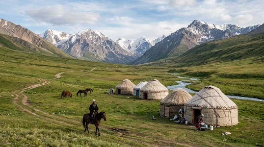 Dolu Dolu Bozkırın Kalbi Kırgızistan Rotası (Geleneksel Tent Konaklamalı)