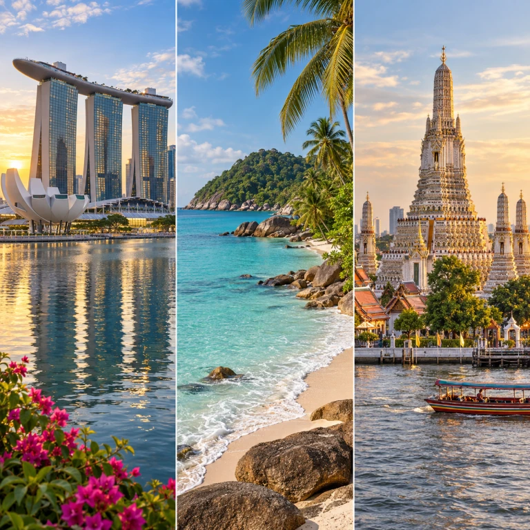 Singapur & Phuket & Bangkok Turu Rotası