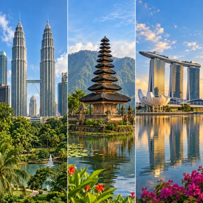 Kuala Lumpur & Bali & Singapur Turu Rotası
