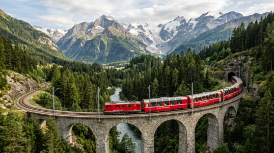 Dolu Dolu Alpler'de 5 Ülke Turu ve Bernina Ekspresi Rotası (BSL-ZRH)
