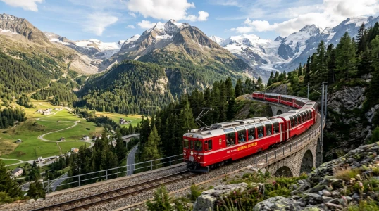 Dolu Dolu Bernina Treni ile Alplerden Riviera’ya İsviçre & İtalya & Fransa Rotası