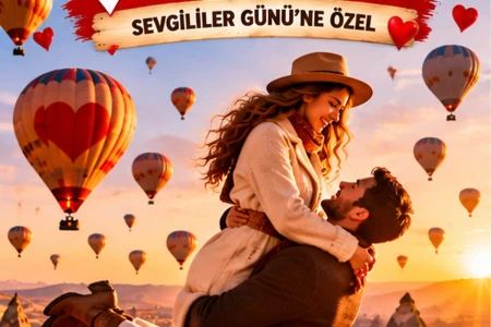 Sevgililer Günü Özel Kapadokya Turu 1 Gece Konaklamalı