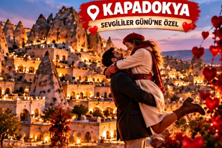 Sevgililer Günü Özel Kapadokya Turu 1 Gece Konaklamalı