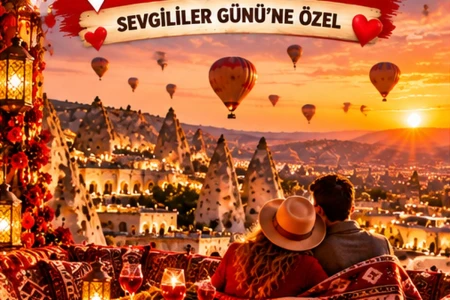 Sevgililer Günü Özel Kapadokya Turu 1 Gece Konaklamalı
