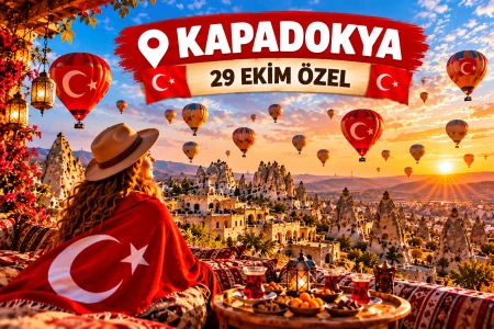 29 Ekim Özel Kapadokya Turu | 1 Gece Otel Konaklamalı | İstanbul Çıkışlı