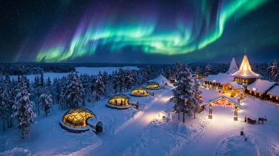 Kuzey Işıkları ve Lapland 2027: Cam Otel, Igloo ve Santa Claus Deneyimi