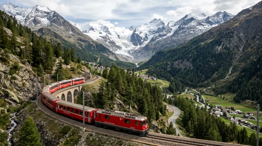 Dolu Dolu Bernina Ekspresi ile Alpler'de 5 Ülke Rotası V2