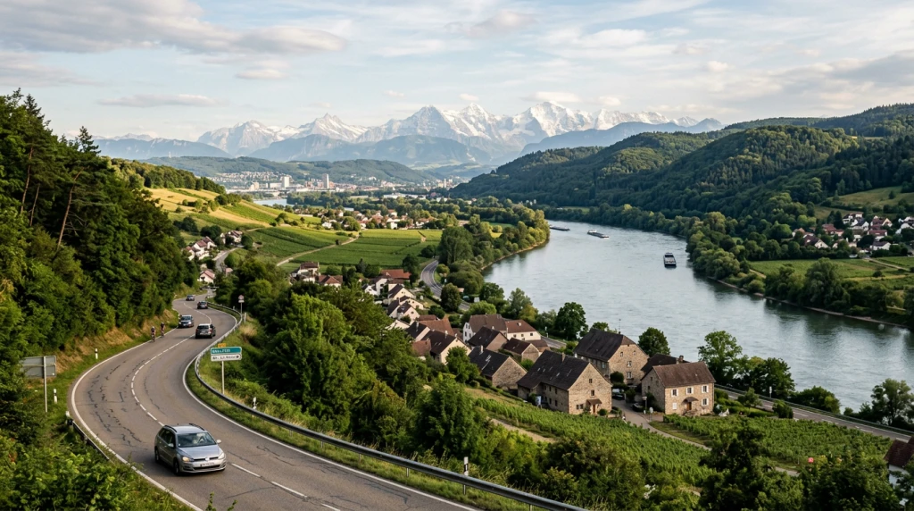 Frankreich & Schweiz & Deutschland Route Tour (STR-STR)