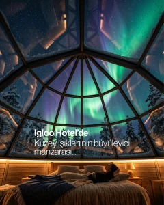 SÖMESTİR TATİLİ ÖZEL TÜM TURLAR DAHİL  BÜYÜLEYİCİ KUZEY IŞIKLARI & LAPLAND GLASS OTEL KONAKLAMALI