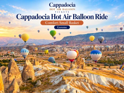 Hot-Air-Ballon-Fahrt in Kappadokien – Komfortabler kleiner Korb, Goreme