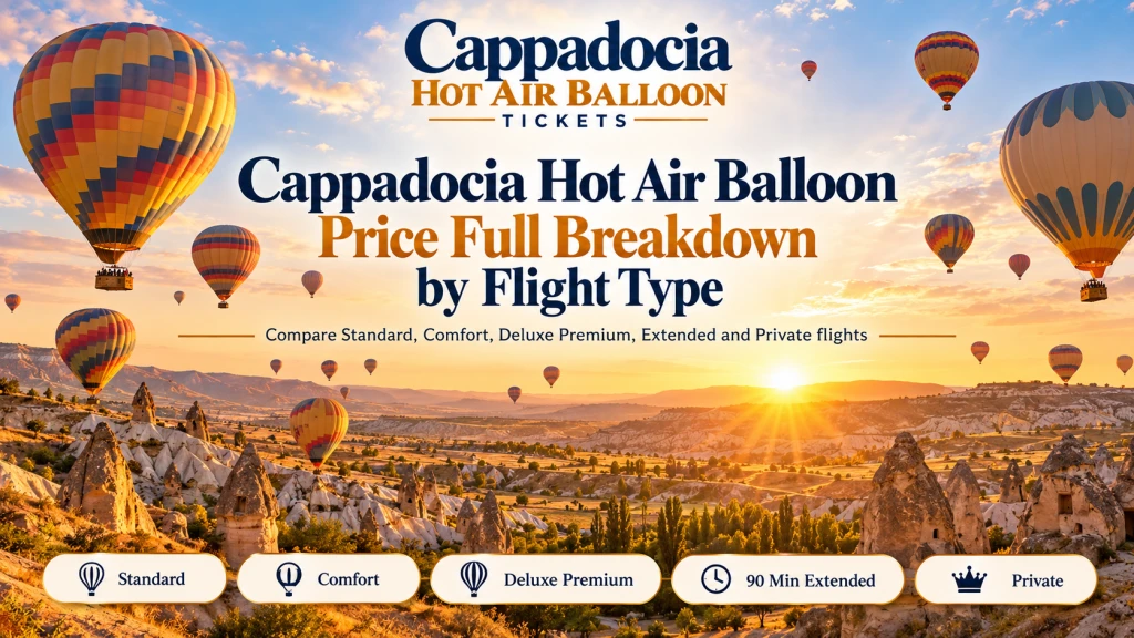 Heißluftballon Kappadokien Preis 2026–2027: alle Ballonfahrten im Überblick