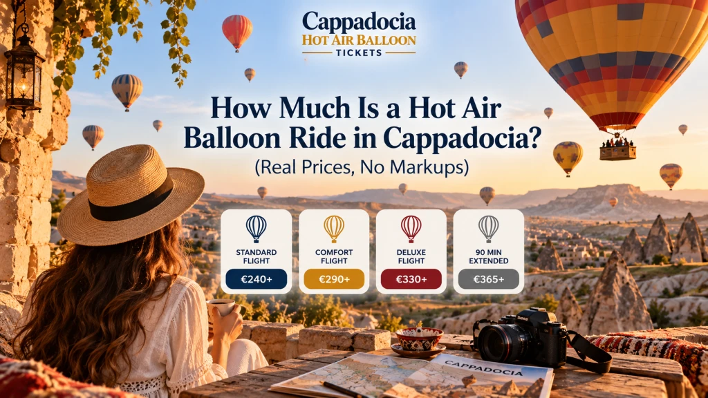 Heißluftballon Kappadokien Preis 2026–2027: alle Ballonfahrten im Überblick