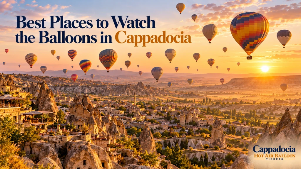 Wo man die Ballons in Kappadokien sieht: die besten Aussichtspunkte