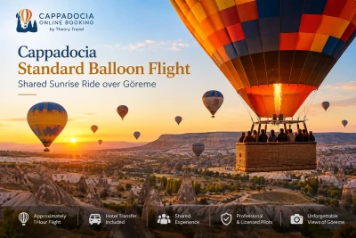 Vuelo Estándar en Globo por Capadocia: Paseo Compartido al Amanecer sobre Göreme