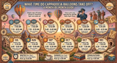 What Time Do Cappadocia Balloons Take Off? A Month-by-Month Guide