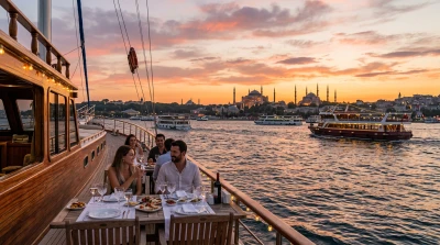 Cruceros por el Bósforo de Estambul: Almuerzo, Cena y Experiencias en Yate Privado